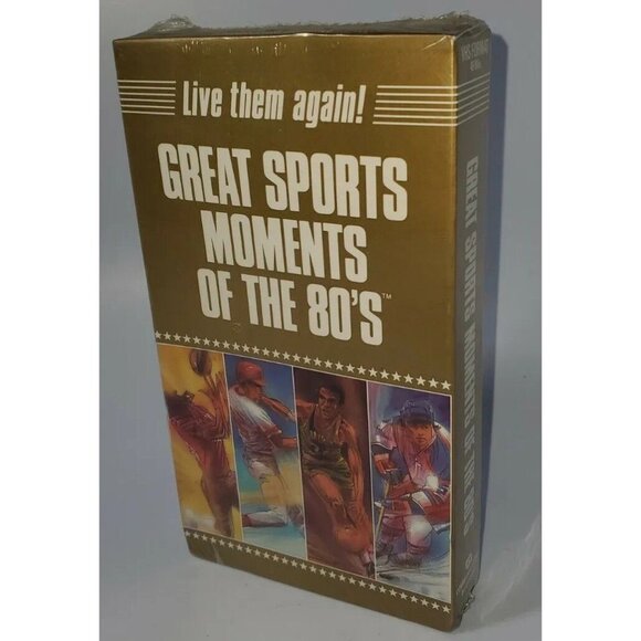 Great Sports Moments Of The 80s VHS Video New Vintage From 1989 - Factory Sealed - Picture 1 of 6